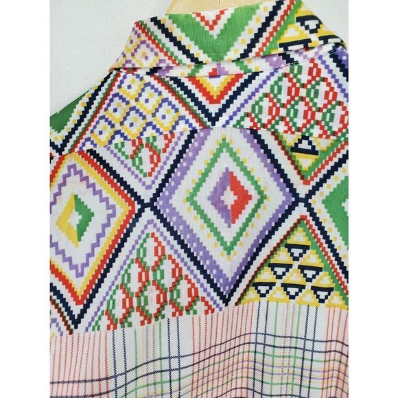 Vintage King Size for Tall & Big Men Button Up Short Sleeve Single Stitch Shirt - Picture 9 of 12